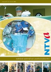 Jaargang: 29 Nr. 6 November nederlands tijdschrift voor anesthesiemedewerkers