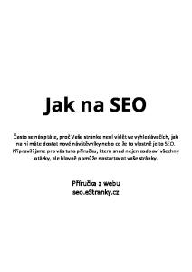 Jak na SEO. Příručka z webu seo.estranky.cz