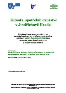 Jednota, spotřební družstvo v Jindřichově Hradci