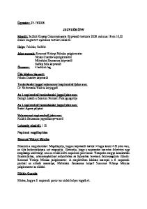 JEGYZŐKÖNV. Készült: Salföld Község Önkormányzata Képviselő-testülete március 18-án 16,00 órakor megtartott nyilvános testületi üléséről