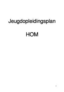 Jeugdopleidingsplan HOM