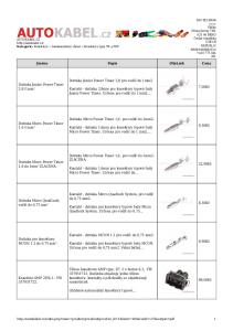 Jméno Popis Obrázek Cena. Dutinka Junior Power Timer 2,8 pro vodič do 1mm2