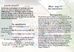 KAMP KRANT. Maar eng!!!!! De spooktocht