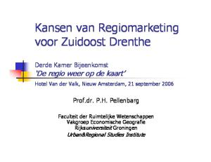 Kansen van Regiomarketing voor Zuidoost Drenthe