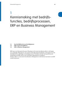 Kennismaking met bedrijfsfuncties, ERP en Business Management