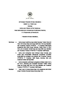 KEPUTUSAN PRESIDEN REPUBLIK INDONESIA NOMOR 104 TAHUN 2003 TENTANG HARGA JUAL TENAGA LISTRIK TAHUN 2004