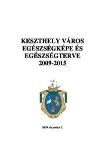 KESZTHELY VÁROS EGÉSZSÉGKÉPE ÉS EGÉSZSÉGTERVE