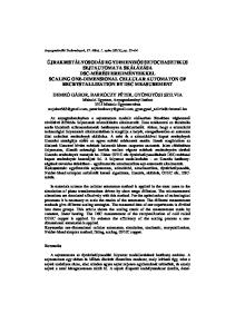 Keywords: one-dimensional cellular automaton, simulation, stochastic, recrystallization, Nelder-Mead simplex method, fitting, scaling, OFHC copper