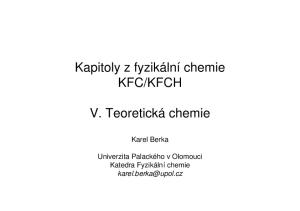 KFCH. V. Teoretická chemie