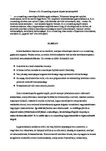 Kivonat a Co-Counselling alapozó képzés kézikönyvéből ELMÉLET