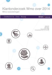 Klantonderzoek Wmo over 2014 Wmo-voorzieningen