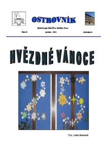 školní časopis žáků ZŠ sv. Voršily v Praze číslo 24 prosinec 2014