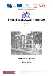 ŠKOLNÍ VZDĚLÁVACÍ PROGRAM