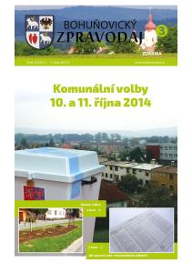 Komunální volby 10. a 11. října 2014