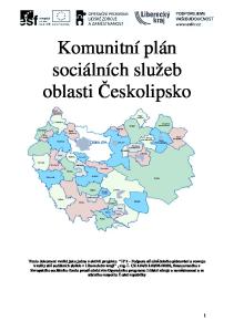 Komunitní plán sociálních služeb oblasti Českolipsko