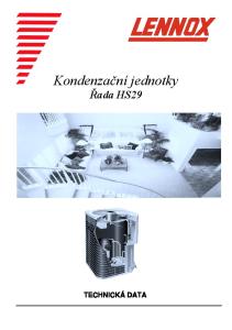 Kondenzační jednotky Řada HS29