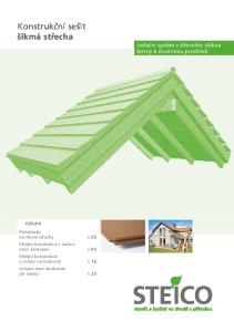 Konstrukční sešit šikmá střecha
