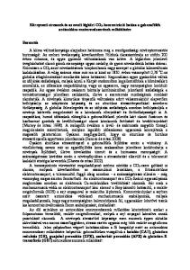 Környezeti stresszek és az emelt légköri CO 2 -koncentráció hatása a gabonafélék antioxidáns enzimrendszerének működésére