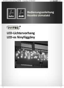 LED-Lichtervorhang LED-es fényfüggöny