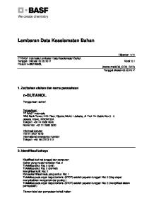 Lembaran Data Keselamatan Bahan