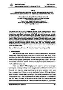 (M.9) PENAKSIRAN UKURAN KEMISKINAN MENGGUNAKAN METODE POVMAP DAN COKRIGING UNTUK DESA HASIL PEMEKARAN WILAYAH