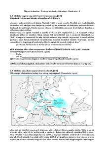 Magyar történelem Érettségi feladatok gyűjteménye Emelt szint 1