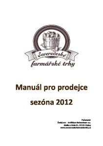 Manuál pro prodejce sezóna 2012