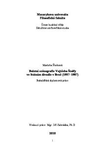 Masarykova univerzita Filozofická fakulta. Baletní scénografie Vojtěcha Štolfy ve Státním divadle v Brně ( )