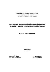 MASARYKOVA UNIVERZITA