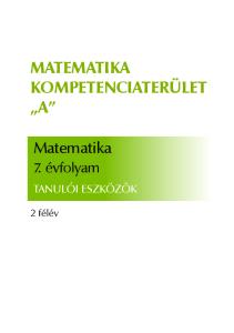 MATEMATIKA KOMPETENCIATERÜLET A