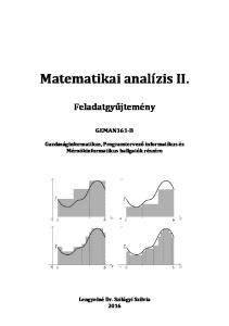 Matematikai analízis II