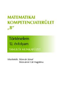 MATEMATIKAI KOMPETENCIATERÜLET B