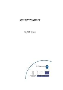 MENEDZSMENT. Kis-Tóth Roland