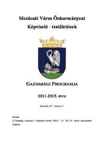 Mezőcsát Város Önkormányzat Képviselő - testületének