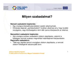 Milyen szabadalmat? Ip4inno képzési program 2008, ip4inno konzorcium, Magyar Szabadalmi Hivatal