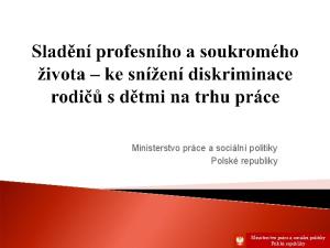 Ministerstvo práce a sociální politiky Polské republiky