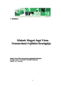 Miskolc Megyei Jogú Város Fenntartható Fejlődési Stratégiája