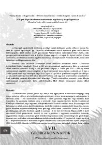 Mlo gén alapú lisztharmat rezisztencia: régi harc új megvilágításban Mlo gene based powdery mildew resistance: an old battle in a new light