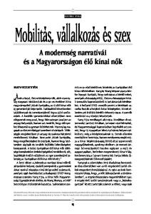 Mobilitás, vállalkozás és szex