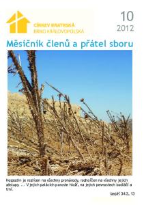 Měsíčník členů a přátel sboru