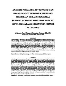 Muthiara Putri Hapsari, Iskandar Putong, S.E,.MM Bina Nusantara University, Jakarta, Indonesia, 11480
