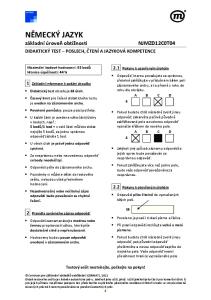 N MECKÝ JAZYK základní úrove obtížnosti NJMZD12C0T04