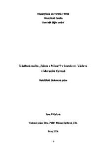 Nástěnná malba Zákon a Milost? v kostele sv. Václava v Moravské Ostravě