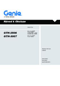 Návod k Obsluze GTH-2506 GTH Výrobní číslo