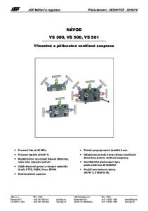 NÁVOD VS 300, VS 500, VS 501