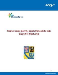 Návrhová část Program rozvoje územního obvodu Olomouckého kraje