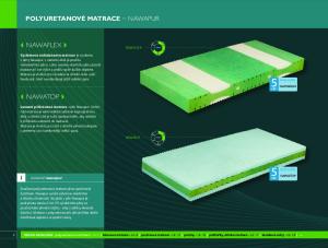 NAWAFLEX NAWATOP POLYURETANOVÉ MATRACE ~ NAWAPUR. materiál nawapur NAWAFLEX