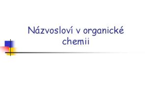 Názvosloví v organické chemii
