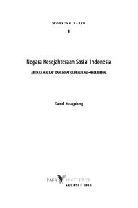 Negara Kesejahteraan Sosial Indonesia