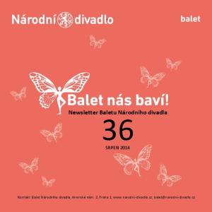 Newsletter Baletu Národního divadla